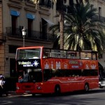 valencia tourist bus stop plaza de la reina